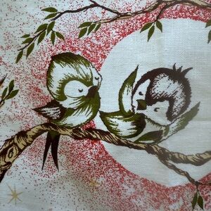 Retro Printed Tea Towel, Kitchen Towel, Fall Colors, New